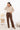 High-Waist-Jeans mit weitem Bein, ausgestelltem Schnitt und aufgesetzten Taschen – Schoko