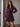 Kurzes Damenkleid mit Druck, V-Ausschnitt und Volants - Violett
