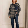 Chemise oversize à carreaux – Bleu