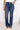 Wide-Leg-Jeans mit verzierten Taschen – Blau