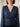 Blouse satinée à l’éclat subtil – Marine