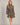 Kurzes Damenkleid mit Leopardenmuster und betonter Taille – Leopard