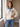 Polo-Pullover mit besticktem Jeanskragen – Weiß
